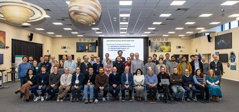 Group photo from meeting of members of the ISIS – Diamond – PSI partnership at the Rutherford Appleton Laboratory, 27-28 Nov