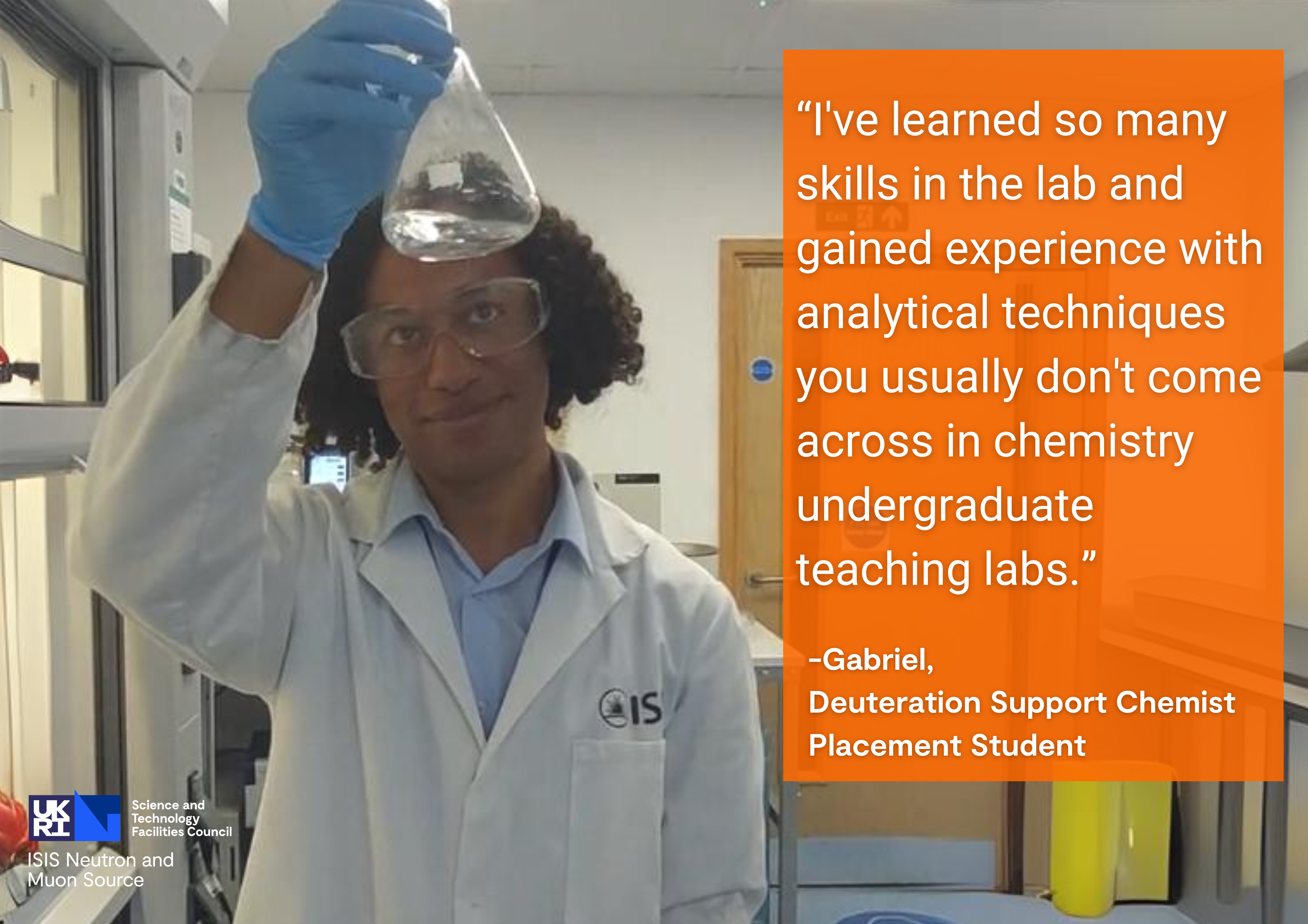 Picture of Gabriel - Deuteration Support Chemist Placement Student