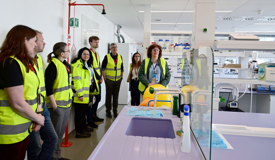 Picture of team in lab