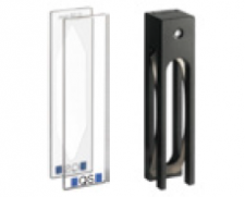 Two sample cells - one clear and one black